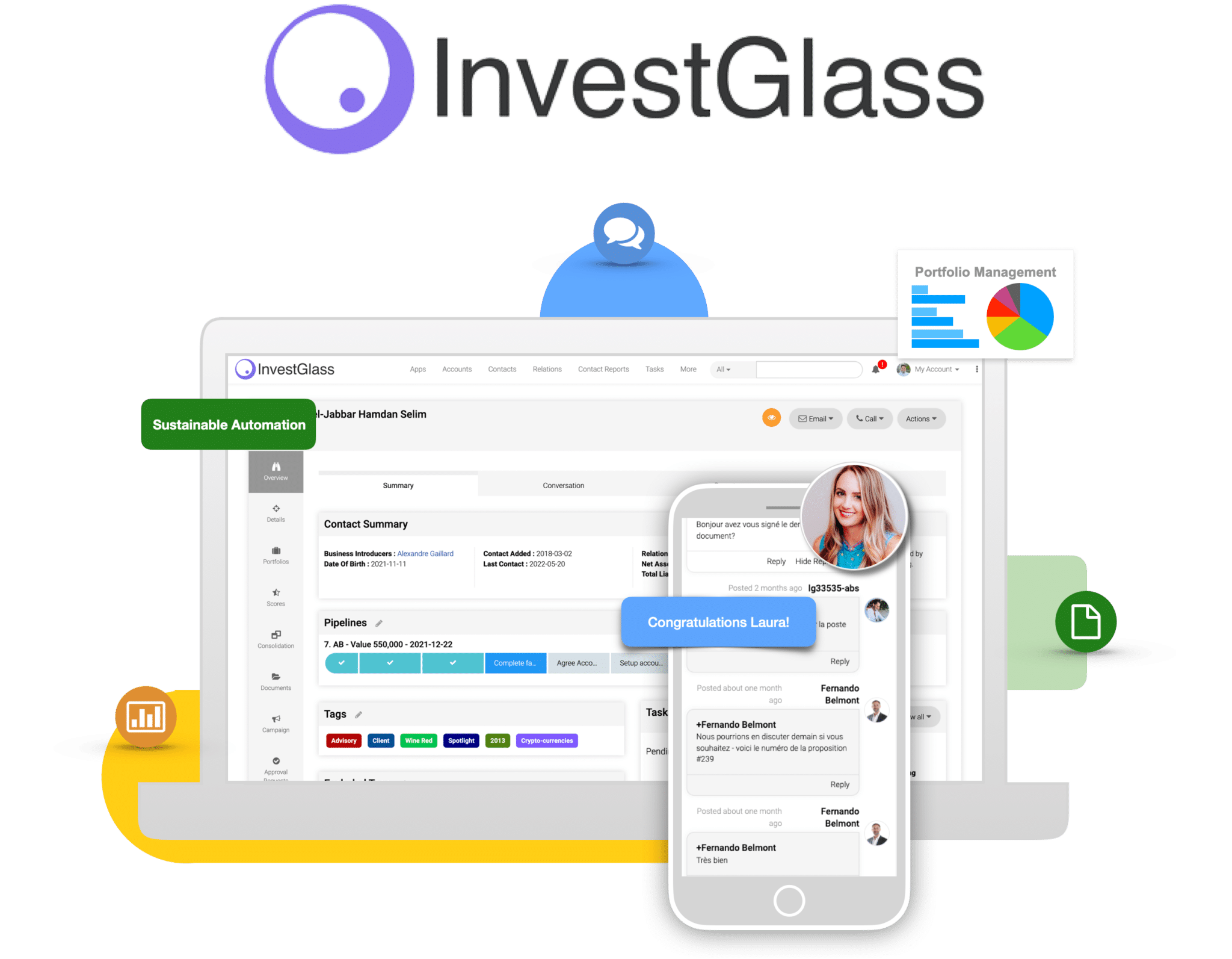 Investglass logo