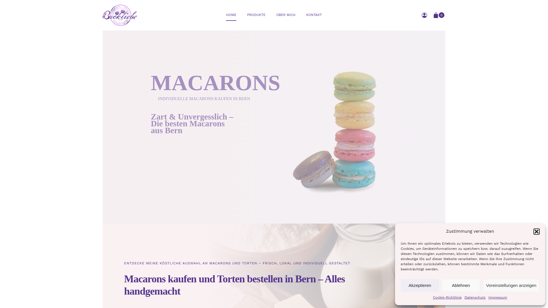 Backliebe website screenshot