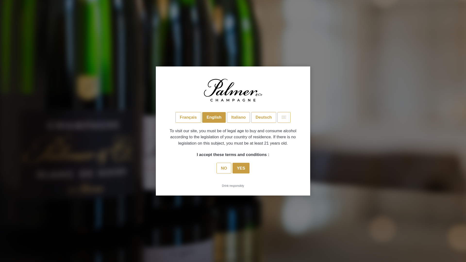 Champagne Palmer website screenshot