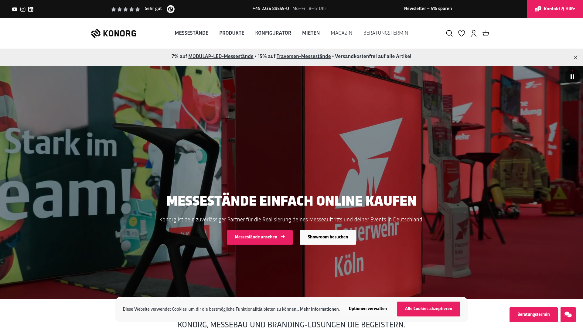 Konorg website screenshot