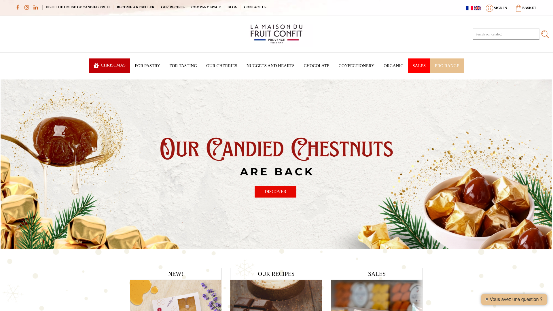 Lesfleurons Apt website screenshot