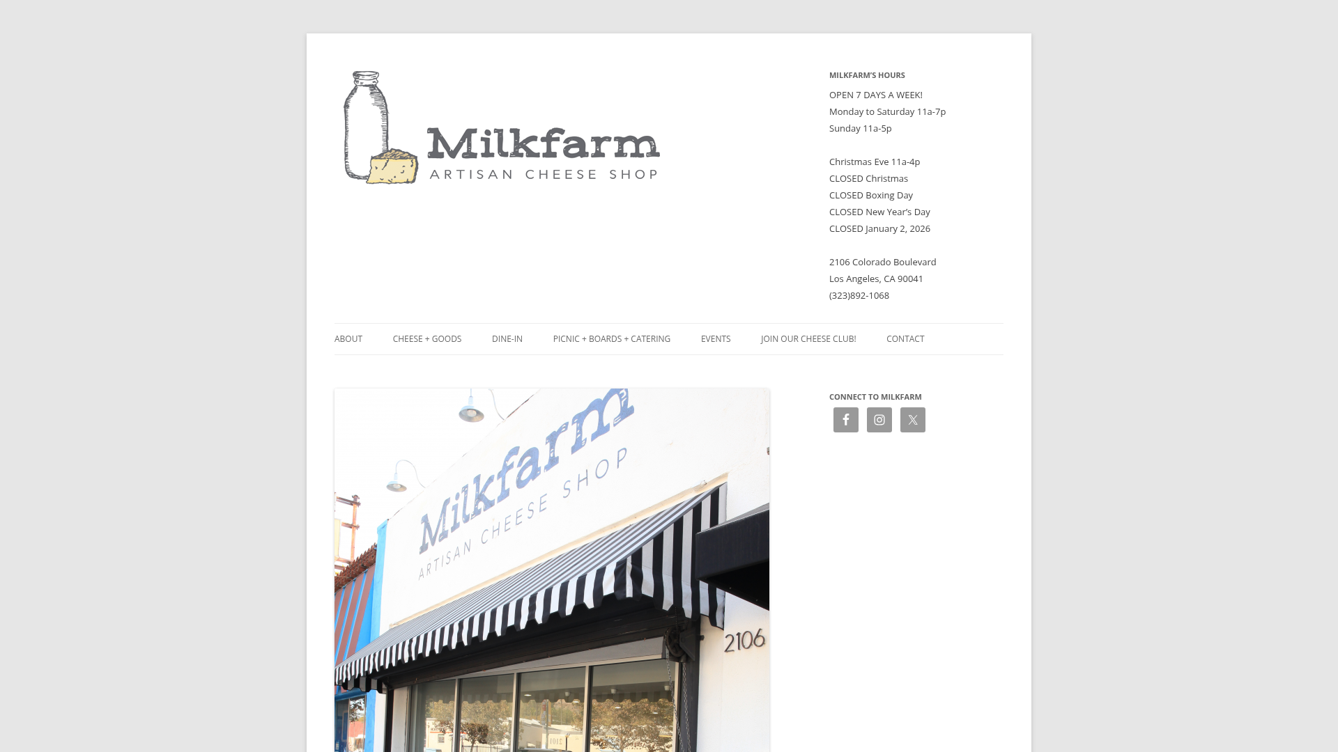 Milkfarmla website screenshot